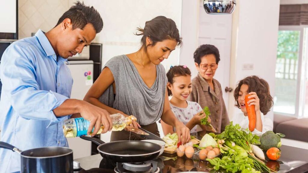 Cooking together